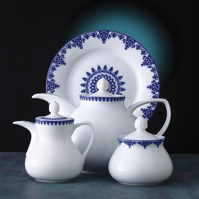 سرویس چینی 108 پارچه غذاخوری چینی زرین ایران سری شهرزاد مدل سمرقند عالی - Image 6