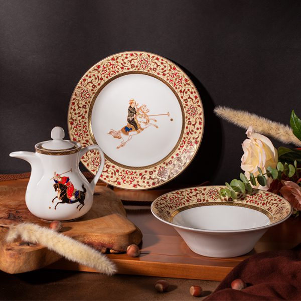 سرویس چینی 108 پارچه والندورفر مدل چوگان - Image 5