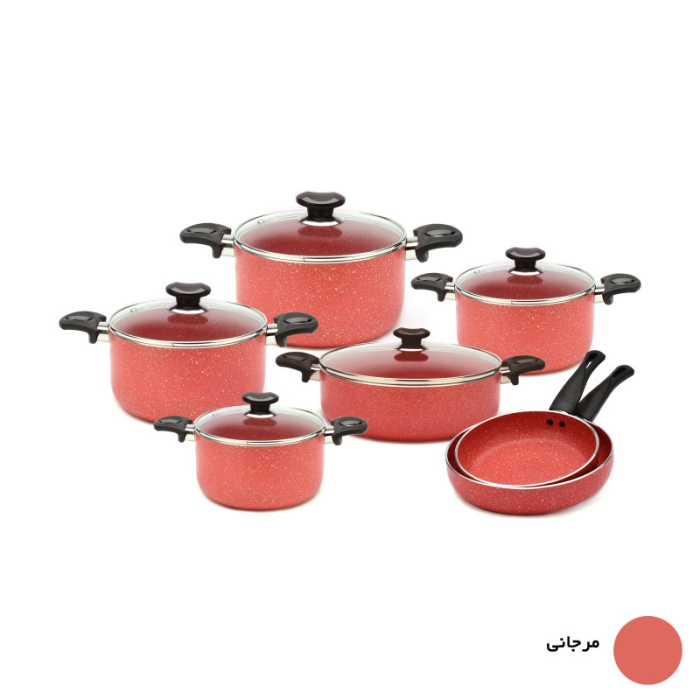 سرویس قابلمه گرانیتا 10 پارچه زرساب مدل GT-7500G - Image 2