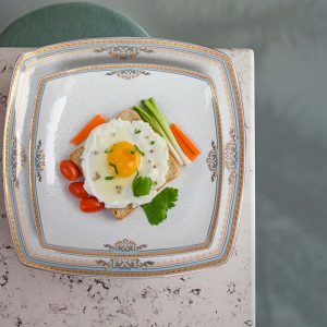 سرویس چینی 105 پارچه پردیس پاریس شاینا فیروزه ای