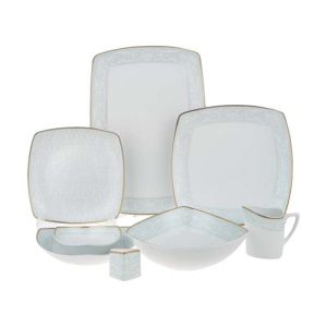 سرویس چینی 30 پارچه پردیس پاریس سیلویا فیروزه ای