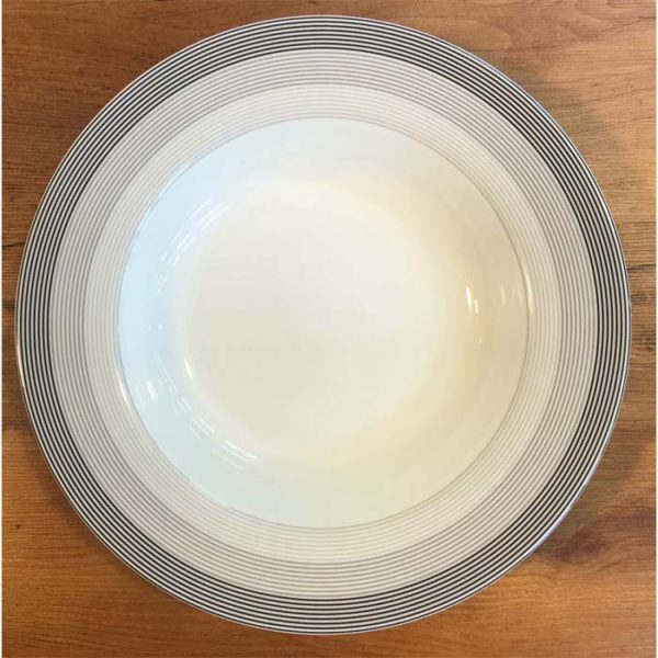 بشقاب خورش خوری چینی زرین مدل سیلور لاینر - Image 2