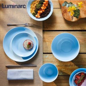 سرویس غذا خوری 26 پارچه آرکوپال لومینارک مدل دیوالی آبی