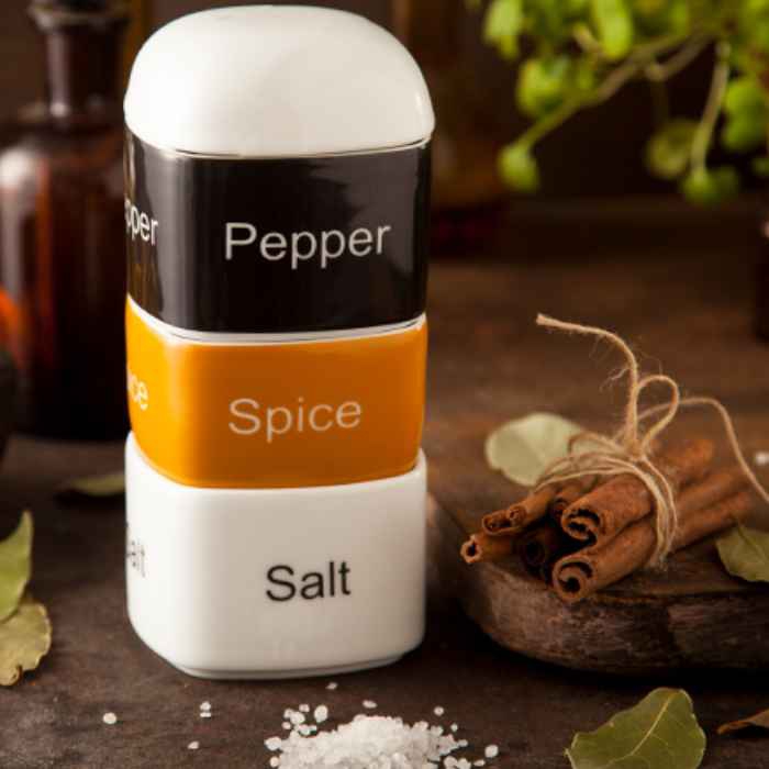 ظرف ادویه چینی زرین مدل اسپایس