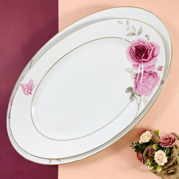 دیس چینی زرین رز فلاور سایز 42 درجه یک
