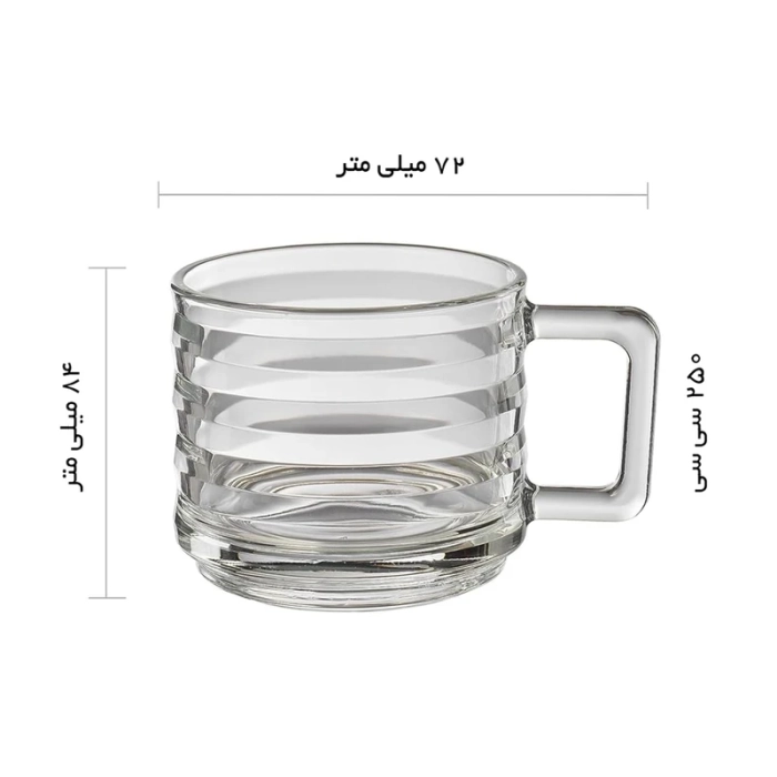 پاشاباغچه بریکس Bricks فنجان 6 عددی  250   کد 55833 - Image 14