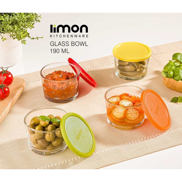 ظرف شیشه ای لیمون درب دار 190 میلی لیتر 196600 - Image 7