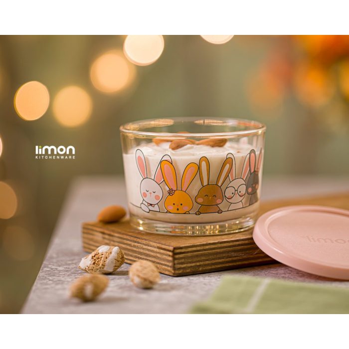 ظرف شیشه ای لیمون درب دار 190 میلی لیتر چاپ دار 2068358 - Image 5