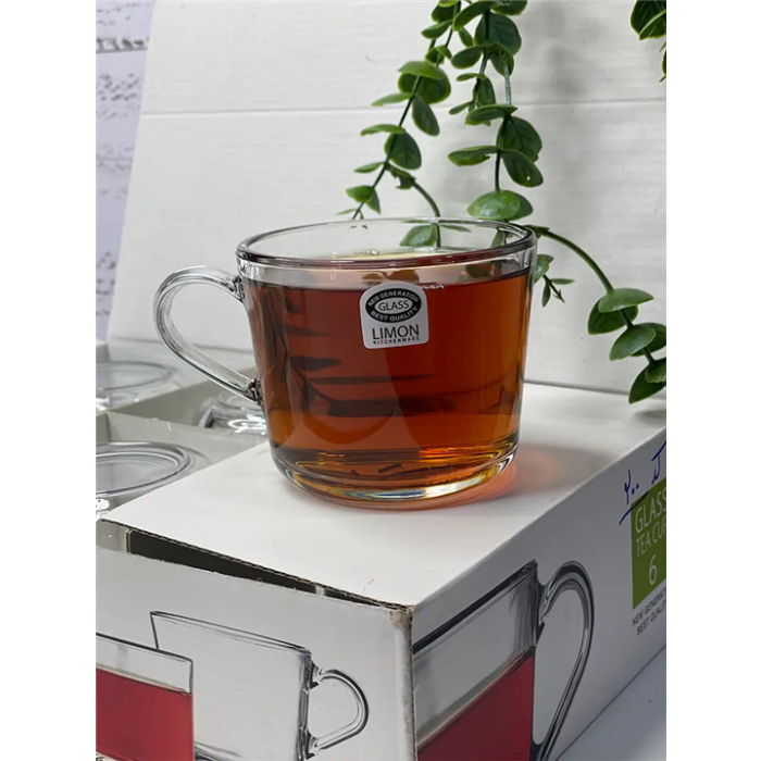 لیوان شیشه ای دسته دار لیمون 285 سی سی کد 228200 - Image 6