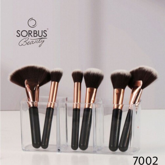 استند آرایشی براش سورباس مستطیل 3 خانه ساده کد 7002 - Image 2