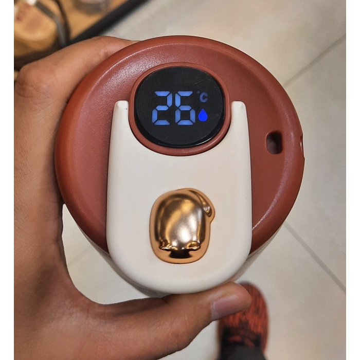 تراول ماگ استیل Qaiety دماسنج دار ۴۶۰ میلی لیتر کد FN2208 - Image 4