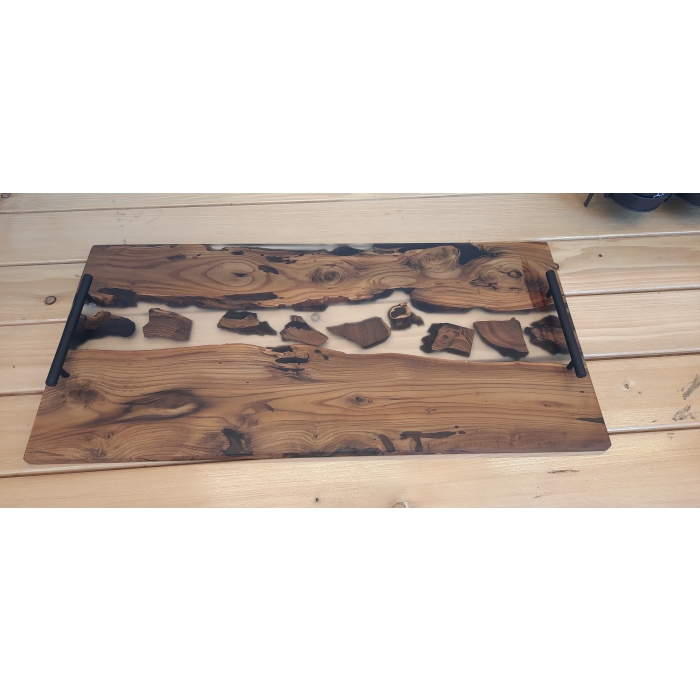 سینی چوب و رزین ابعاد 60 در 30 - Image 3