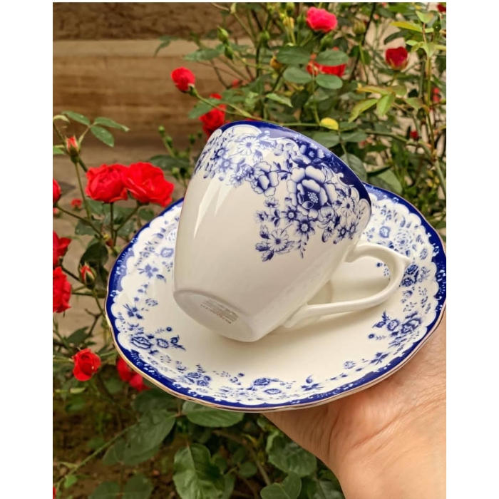 سرویس فنجان نعلبکی چای خوری الیزابت طرح مگان - Image 3
