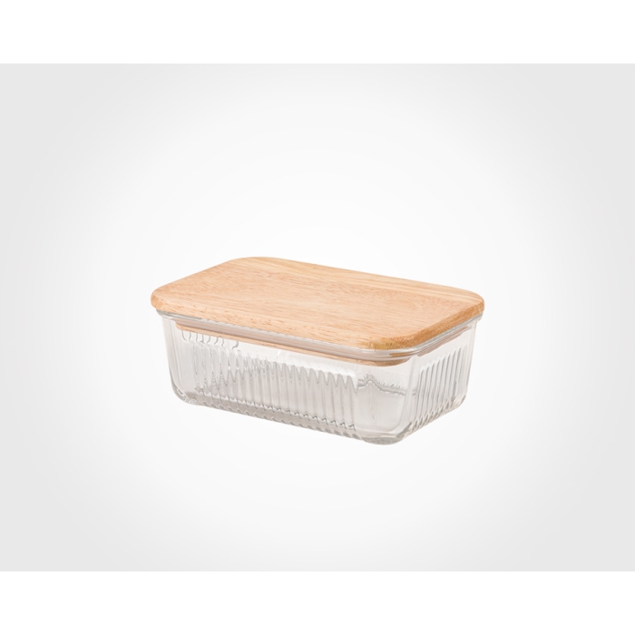 ظرف شیشه ای لیمون در چوبی 450 میلی لیتر کد 219059 - Image 3