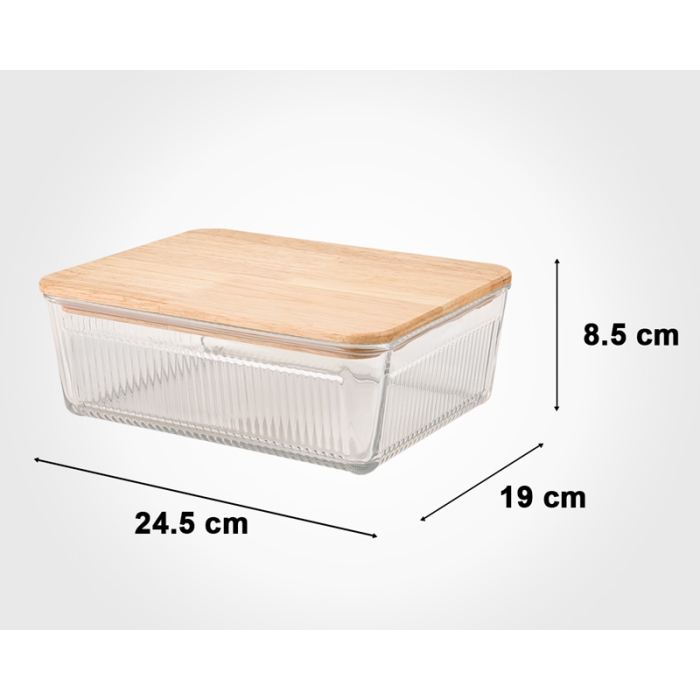 ظرف شیشه ای لیمون در چوبی 2.250 لیتر کد 219259 - Image 2