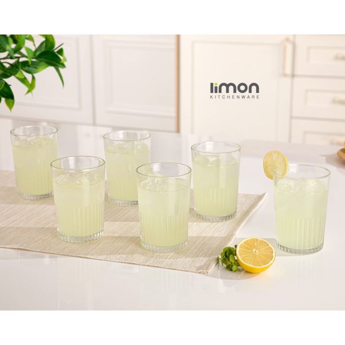 لیوان شیشه ای لیمون 350 سی سی  کد 221600