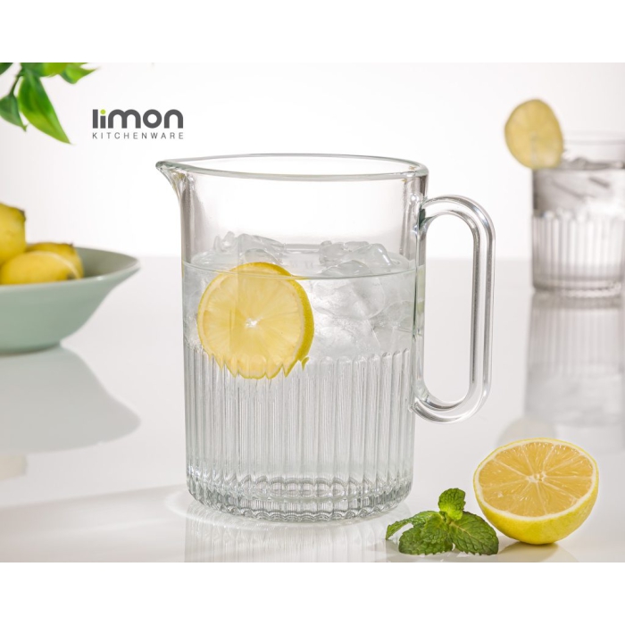 پارچ لیمون شیشه ای شیاردار کد 222800
