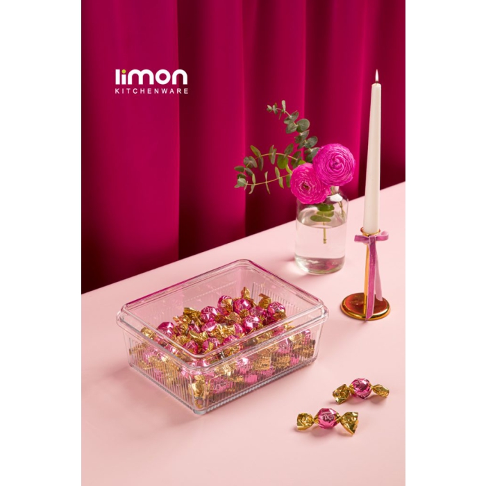شکلات خوری لیمون شیشه ای بزرگ کد 234100
