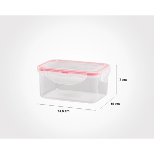 ظرف فریزری مستطیل 600 میلی لیتر لیمون کد 80835