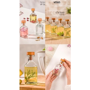 بطری 130 میلی لیتر درب چوبی کد 226559