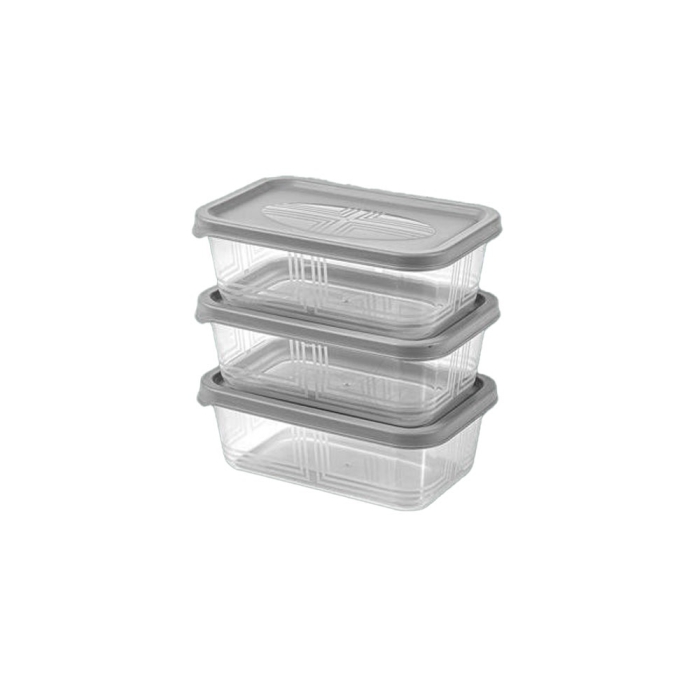 ست سه عددی ظرف مستطیل 550 میلی لیتر  لیمون کد 240500 - Image 2