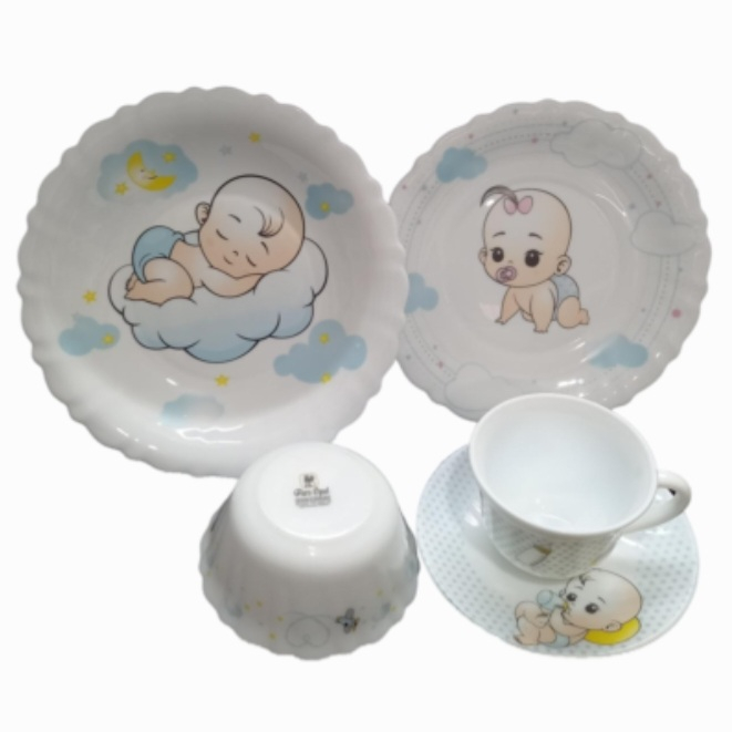 سرویس غذاخوری 5 تکه پارس اپال طرح نی نی کد 781