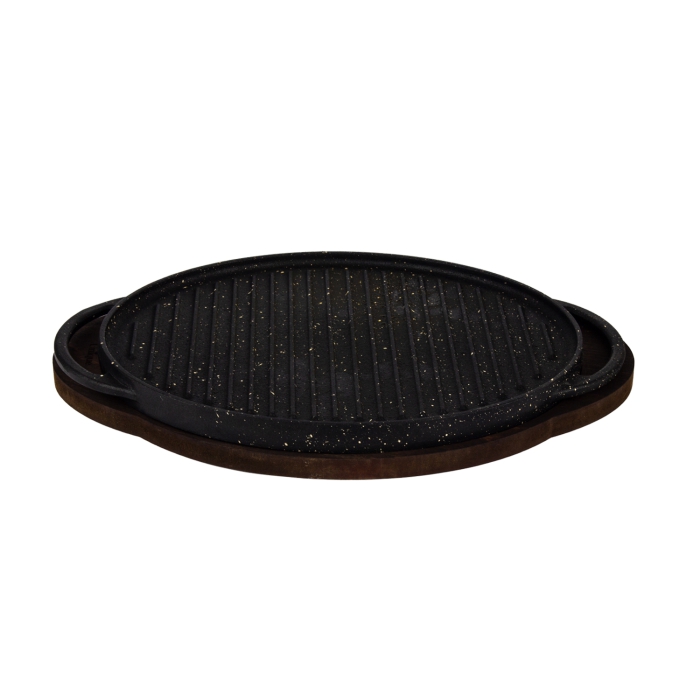 تابه گریل مدل بیضی سایز 32 کد UN-6019