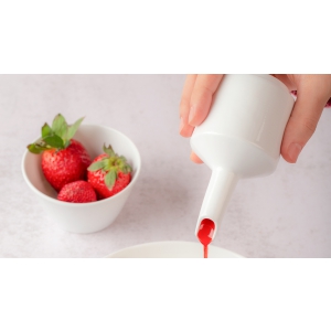 شکرپاش چینی زرین فرم اس سفید (یک عددی) (110 سی‌سی)