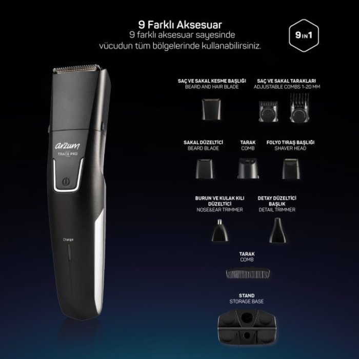 ست اصلاح مردانه Arzum AR5201 Trace Pro - Image 2