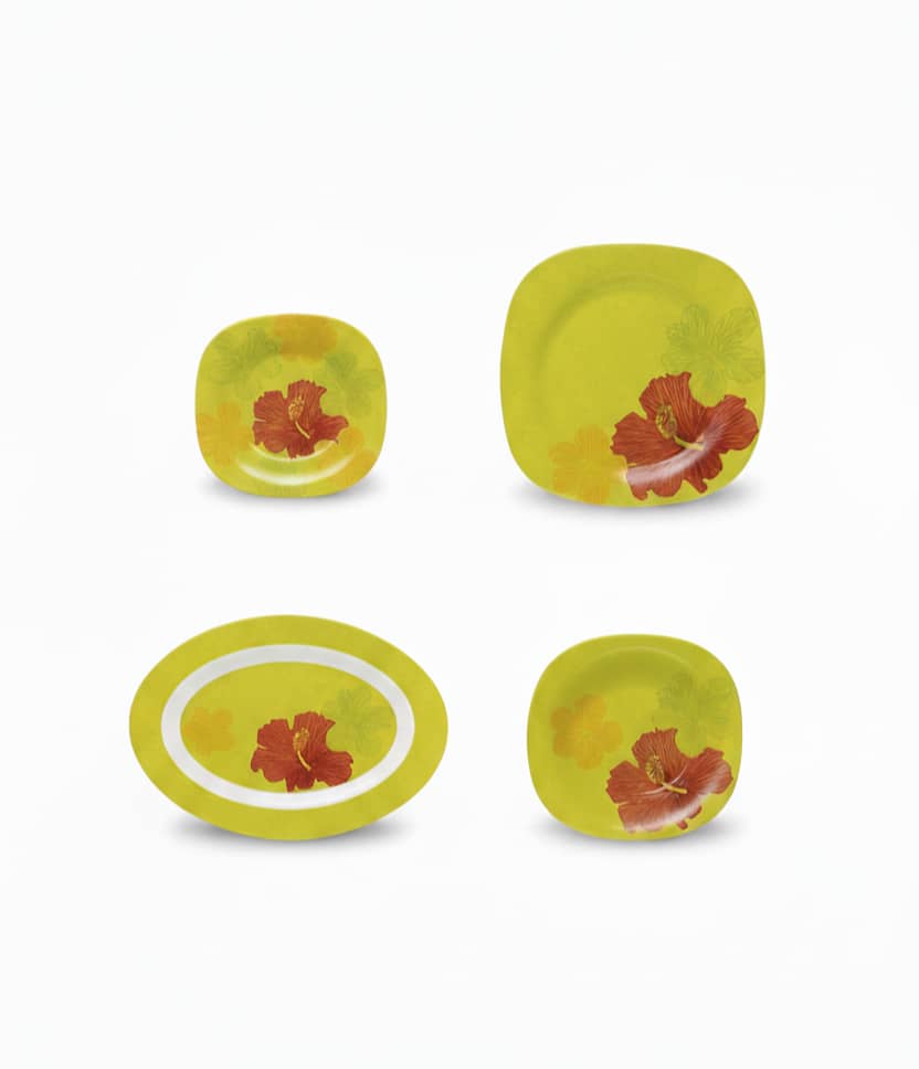 سرویس آرکوپال 19 پارچه لومینارک فرانسه مدل هیبیسکاس - Image 2