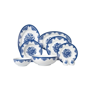 سرویس غذاخوری 30 پارچه 6 نفر چینی زرین ایران مدل ایتالیا اف فلورانس درجه عالی